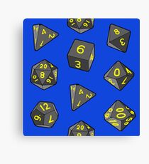 Lienzo Blue Gaming Dice