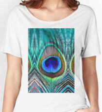 Peacock Feather Women's Relaxed Fit T-Shirt