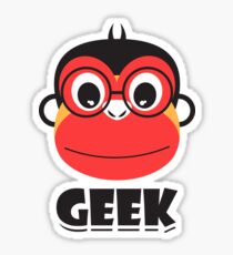 geek monkey Sticker
