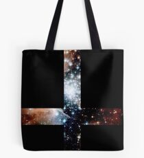 Red Galaxy Inverted Cross Tote Bag