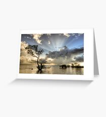 In the deep end. Greeting Card