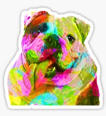 I Love My English Bulldog, Pet Lovers Sticker
