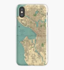 Seattle Vintage Map iPhone Case