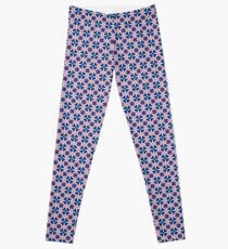 Blue Clover Digital Pattern Design Leggings