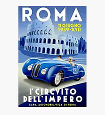 "ROMA VINTAGE GRAND PRIX" Auto Racing Print Photographic Print