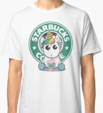 Unicorn Starbucks And Coffee Classic T Shirt Unicorn Starbucks And Coffee Classic T Shirt