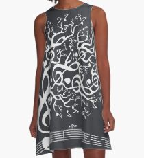 The Sound of Nature In Motion - White A-Line Dress