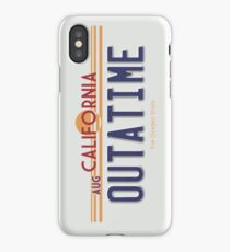 OUTATIME Licence plate iPhone Case