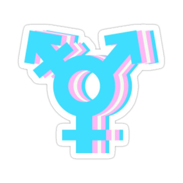 Trans Flag Stickers By Unipotato Redbubble