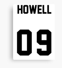 danisnotonfire Jersey (black on white) Canvas Print