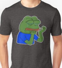 PepeHands - White Outline Unisex T-Shirt