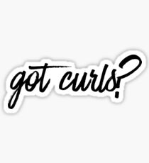 Got Curls + Hipster Quote Meme Sticker