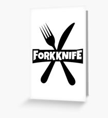 Forkknife Greeting Card