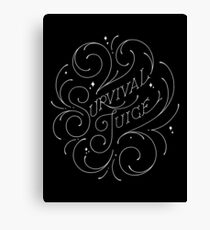 Survival juice Canvas Print