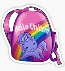 Hello Unicorn Sticker