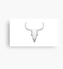 Wireframe Bull Canvas Print