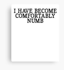 Comfortably Numb Lyrics Wall Art Redbubble