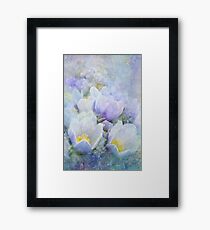 Prairie Crocus Digital Watercolor Framed Print