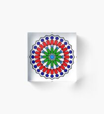 Traditional Moroccan Pattern Acrylic Block