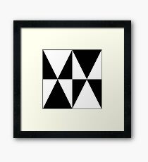 Small World Pattern Black Framed Print