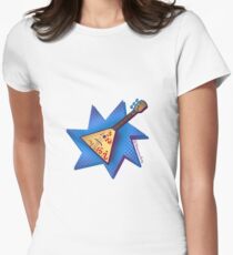 Russian Balalaika Retro Style Women's Fitted T-Shirt