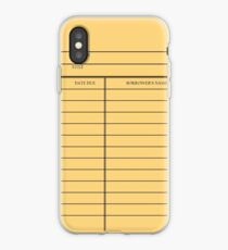 Vintage Library Card - Yellow Gold iPhone Case