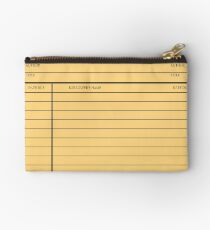 Bolso de mano Vintage Library Card - Yellow Gold
