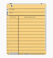 Vintage Library Card - Yellow Gold iPad Case/Skin