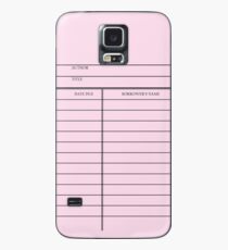 Funda/vinilo para Samsung Galaxy Tarjeta Vintage Library - Rosa