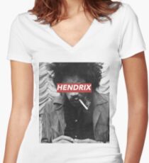 HENDRIX Women's Fitted V-Neck T-Shirt