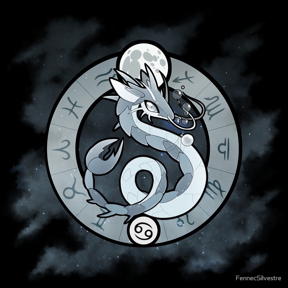"Zodiac Dragons Cancer" by FennecSilvestre Redbubble