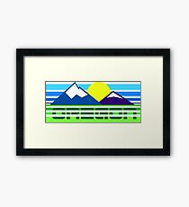 Retro Oregon Gerahmtes Wandbild