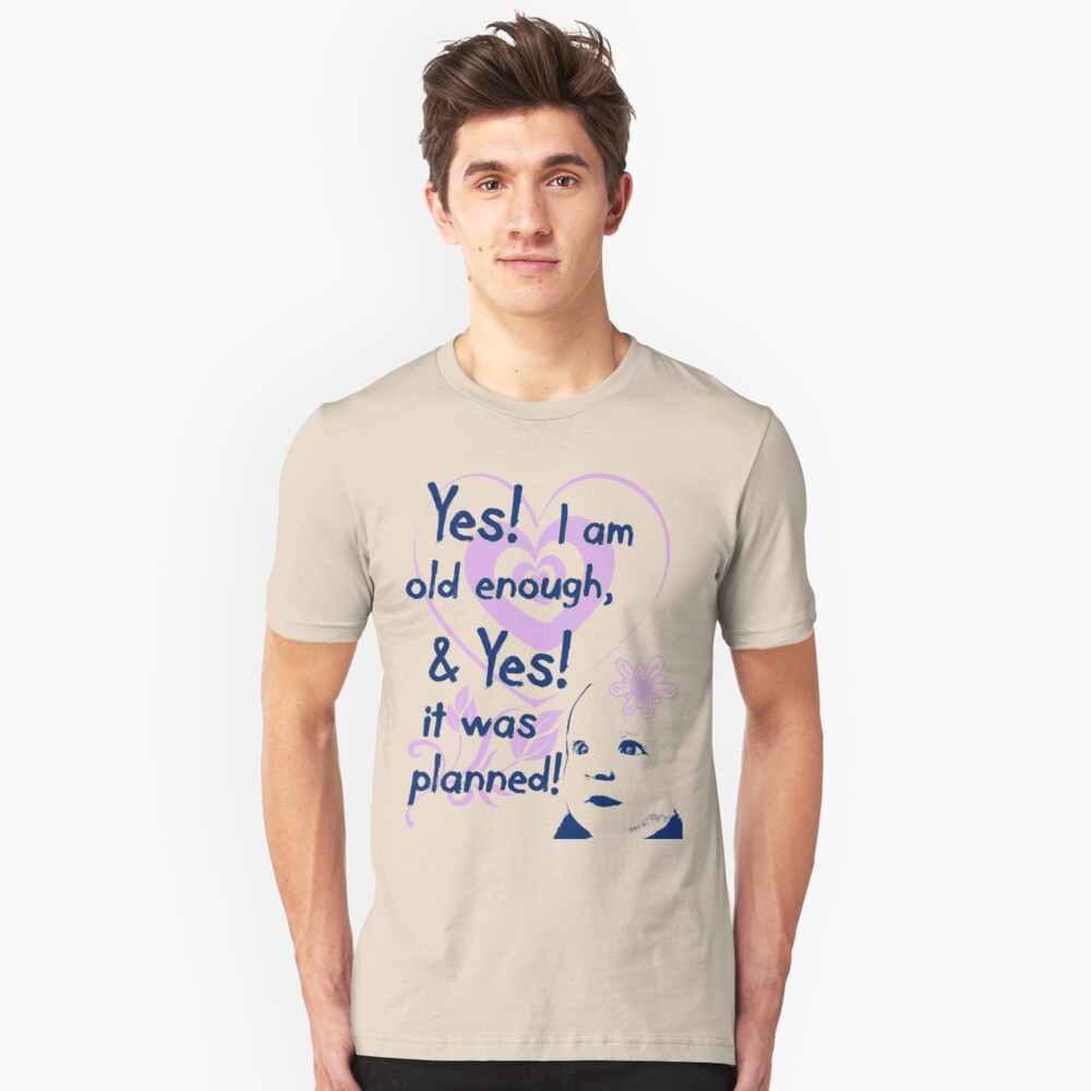 Planned! Pregnancy t-shirt Slim Fit T-Shirt