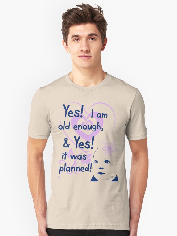 Alternate view of Planned! Pregnancy t-shirt Slim Fit T-Shirt