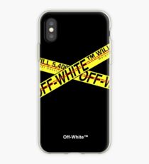 Off White Police Line iPhone Case