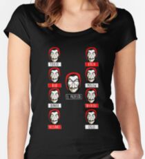 El Profesor - Papel Women's Fitted Scoop T-Shirt