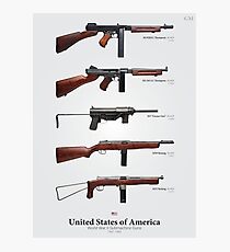 World War II Submachine Guns of the United States Photographic Print