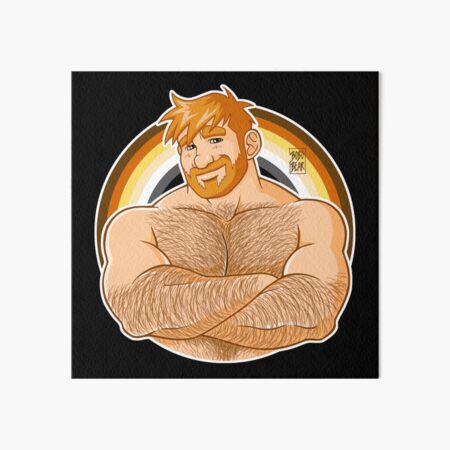ADAM LIKES CROSSING ARMS - BEAR PRIDE - GINGER EDITION Art Board Print