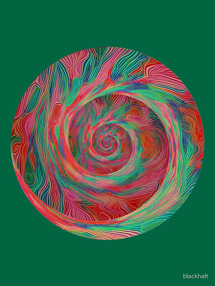 Abstract spiral sphere by blackhalt