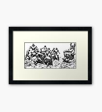 Superheroes Framed Print