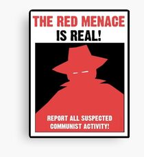 The Red Menace Propaganda Poster Canvas Print