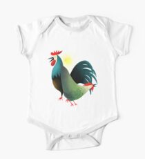 Morning Glory Rooster And Hen Wake Up Call One Piece - Short Sleeve