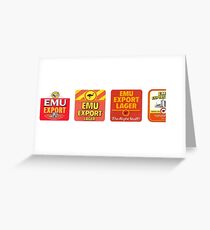 Emu Export History Collection Greeting Card