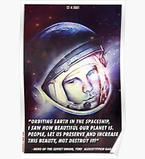 Yuri Gagarin II Poster