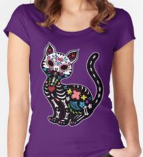 Dia de los Gatos Women's Fitted Scoop T-Shirt