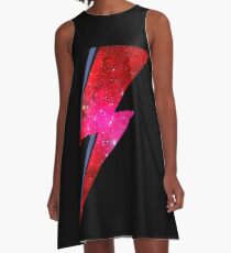 David Bowie - Ziggy Stardust A-Linien Kleid