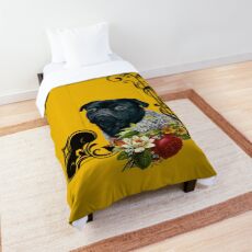 The Romantic Old School Pug Comforter
