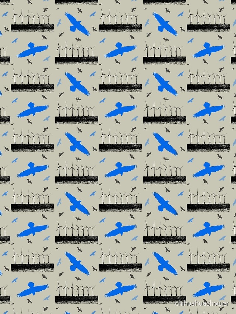 Wind Turbines and Birds by chihuahuashower