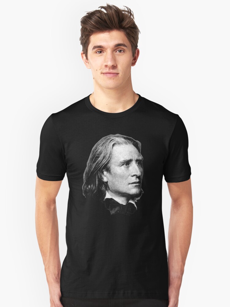Alternate view of Franz Liszt - brilliant composer, virtuoso pianist Slim Fit T-Shirt