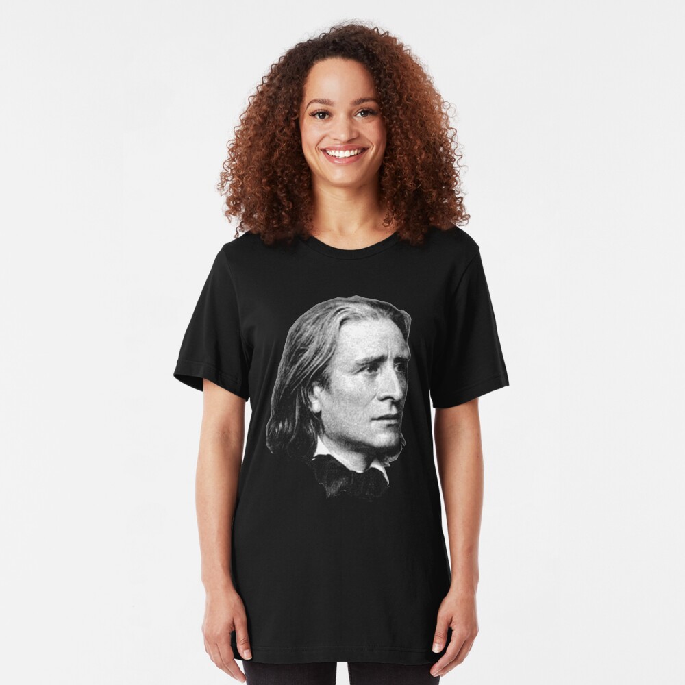 Franz Liszt - brilliant composer, virtuoso pianist Slim Fit T-Shirt